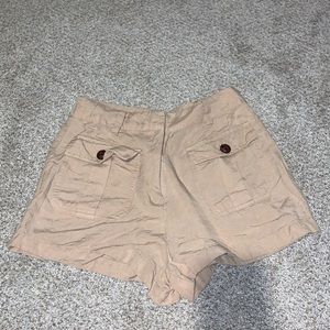Forever 21 tan linen shorts